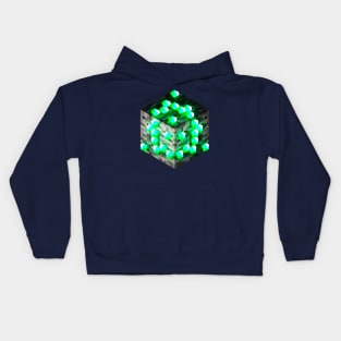 Block Emerald Ore 3D Kids Hoodie